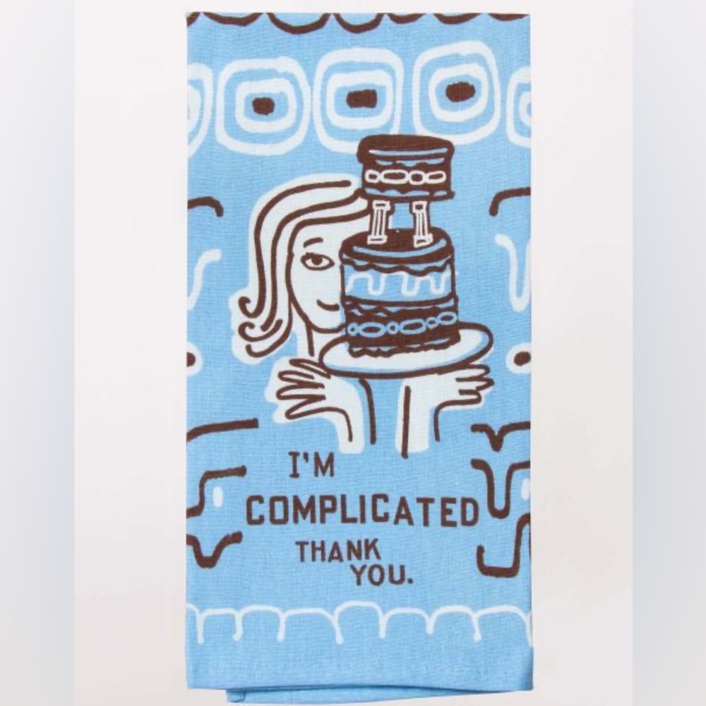 Blue Q - I’m Complicated.  Thank You - Dish Towel